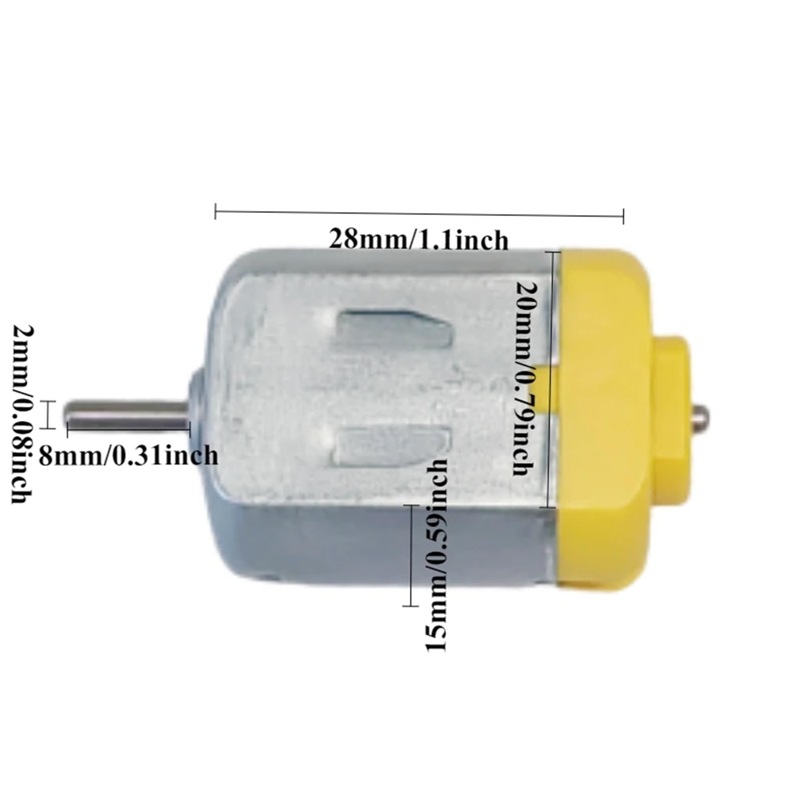 5 uds 15mm * 20mm Micro Motor magnético fuerte Mini 130 Motor de cepillo de carbono 6V alta velocidad DIY 4WD coche de juguete 10000RPM