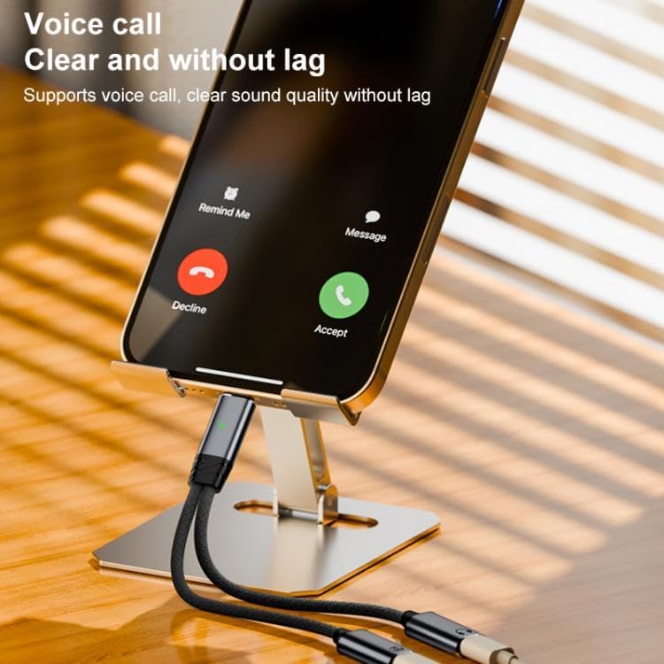 Image of Tobo USB C Splitter, Dual USB C Headphone and Charger Adapter Audio Dongle Cable with PD 100W Fast Charging Compatible with Phone 16 /15 Series, Pad, MaBook, Galaxy S24 /S23 (TD-1418CC)