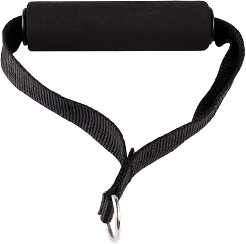 Miniatura 4 de CHICIRIS Cuerda de resistencia para gimnasio, mango de banda de resistencia de 154.3 lbs, mango de cable resistente, color negro para ejercicios de