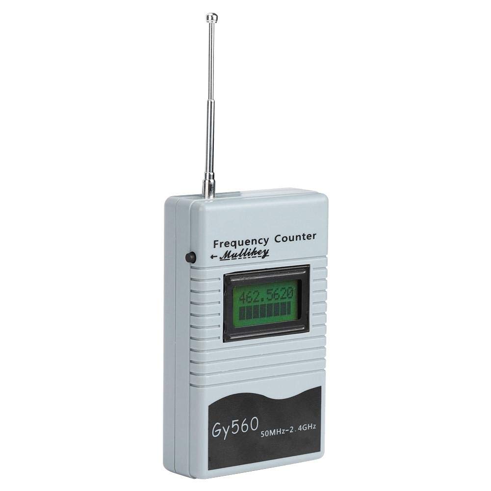 Contatore di radiofrequenze, GY560 Contatore di frequenza portatile 50 Mhz a 2,4 Ghz Strumento di misurazione della frequenza radio bidirezionale per barca per auto