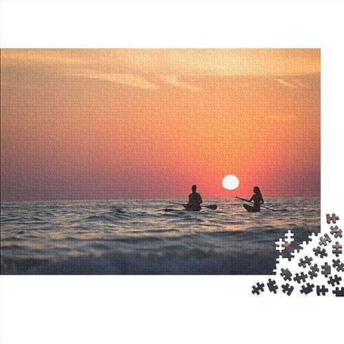 Puzzle de madera de 500 piezas para personalizar con foto, un rompecabezas familiar de 52x38cm.