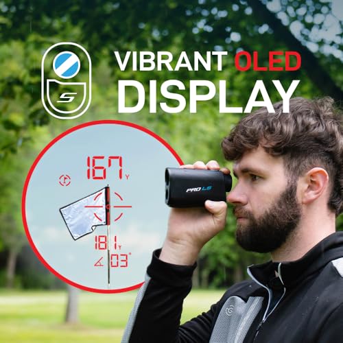 Shot Scope PRO L5 Golf Rangefinder with OLED Display, Adaptive Slope Technology, Targer-Lock Vibration, 1300 yard range & x7 magnification - Image 5