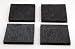 Isolate It: Sorbothane Vibration Isolation Reinforced Heavy Duty Square Pad 50 Duro (2.5" x 2.5" x 1/4" Thick) - 4 Pack