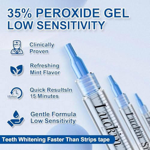 Image of 35% Teeth Whitening Gel Refills,Carbamide Peroxide Gel for Trays 60 Whitening Treatments, No Sensitivity Teeth Whiteners, 10-Pack 3ml Whitening Gel for Teeth Whitening Kits