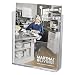 Clear-Ad - LHF-S160 - Acrylic Free Standing Flyer Holder 8.5 x 11 – Plastic Desk Organizer for Posters, Magazines, A4 Papers, Envelopes, Documents (Pack of 4)