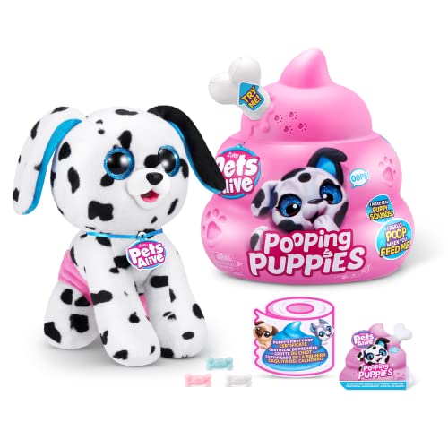 Pets Alive ZURU Pooping Puppies Dalmatian Puppy Dog Pet Real