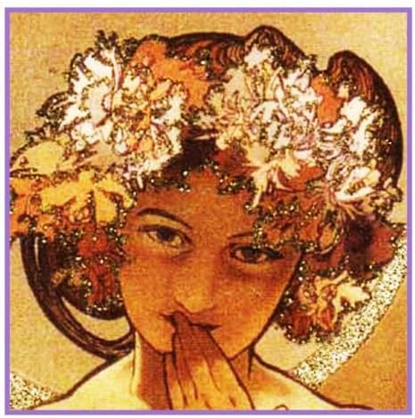 Orenco Originals Moon and Stars Detail #2 by Mucha Counted Cross Stitch Pattern
