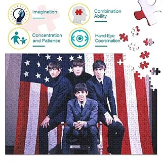 Les Beatles Puzzles 300 Pièces pour Adultes Groupes Célèbres Puzzles 300 Pièces Puzzle pour Adultes pour Family Time Brain Challenge 300pcs (40x28cm) – Image 3