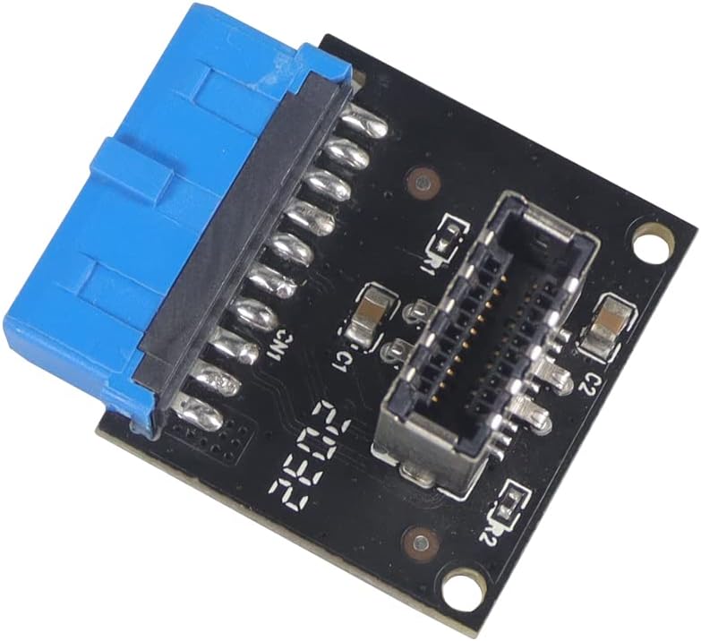 JMT USB 3.1 Front Panel Socket to USB 3.0 20Pin Header Male Extension Cable Adapter for Motherboard Card 20P USB to Type-E Connector (5 Pcs)