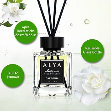 ALYA ALYA Nature's Scents Gardenia Bamboo Stick Room Fragrance - Gardenia Fragrance