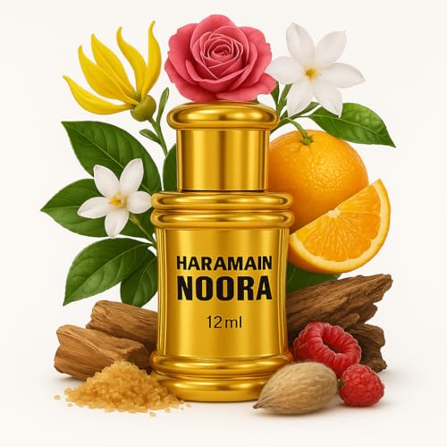 Al Haramain Perfumes LLC Al Haramain Noora Attar Oil | Luxuriöses Arabisches Parfümöl | Langanhaltender Reiner Duft | Exotischer Nahöstlicher Duft Für Männer & Frauen | Geschenk Für Besondere Anlässe