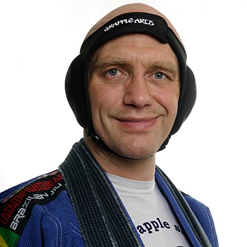 Grapplearts Ear Guard for BJJ and Wrestling Protects Against Cauliflower Ear. Durable Headgear