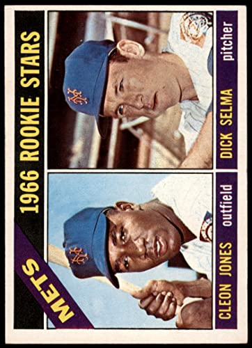 1966 Topps #67 Mets Rookies Cleon Jones/Dick Selma New York Mets (Baseball Card) EX Mets