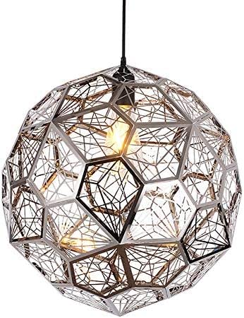 Lampe de salon nordique or suspension acier inoxydable E27 luminaire rond moderne 60cm