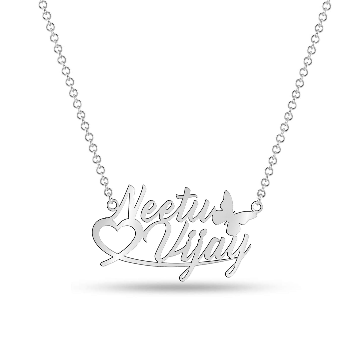 See full amazon price history chart for LeCalla 925 Sterling Silver BIS Hallmarked Personalized Customized Two Custom Couple Name Heart and Butterfly Couple Family Necklace for Women and Girls LeCalla 925 Sterling Silver BIS Hallmarked Personalized Customized Two Custom Couple Name Heart and Butterfly Couple Family Necklace for Women and Girls (B0CL4XPQCX) Amazon Price History, Amazon Price Tracker