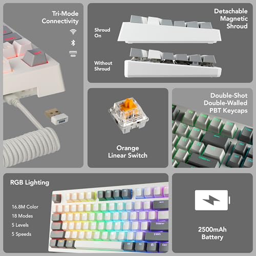 Teclado Mecánico Gamer Phantom Elite TKL USB-C RGB miniatura 3
