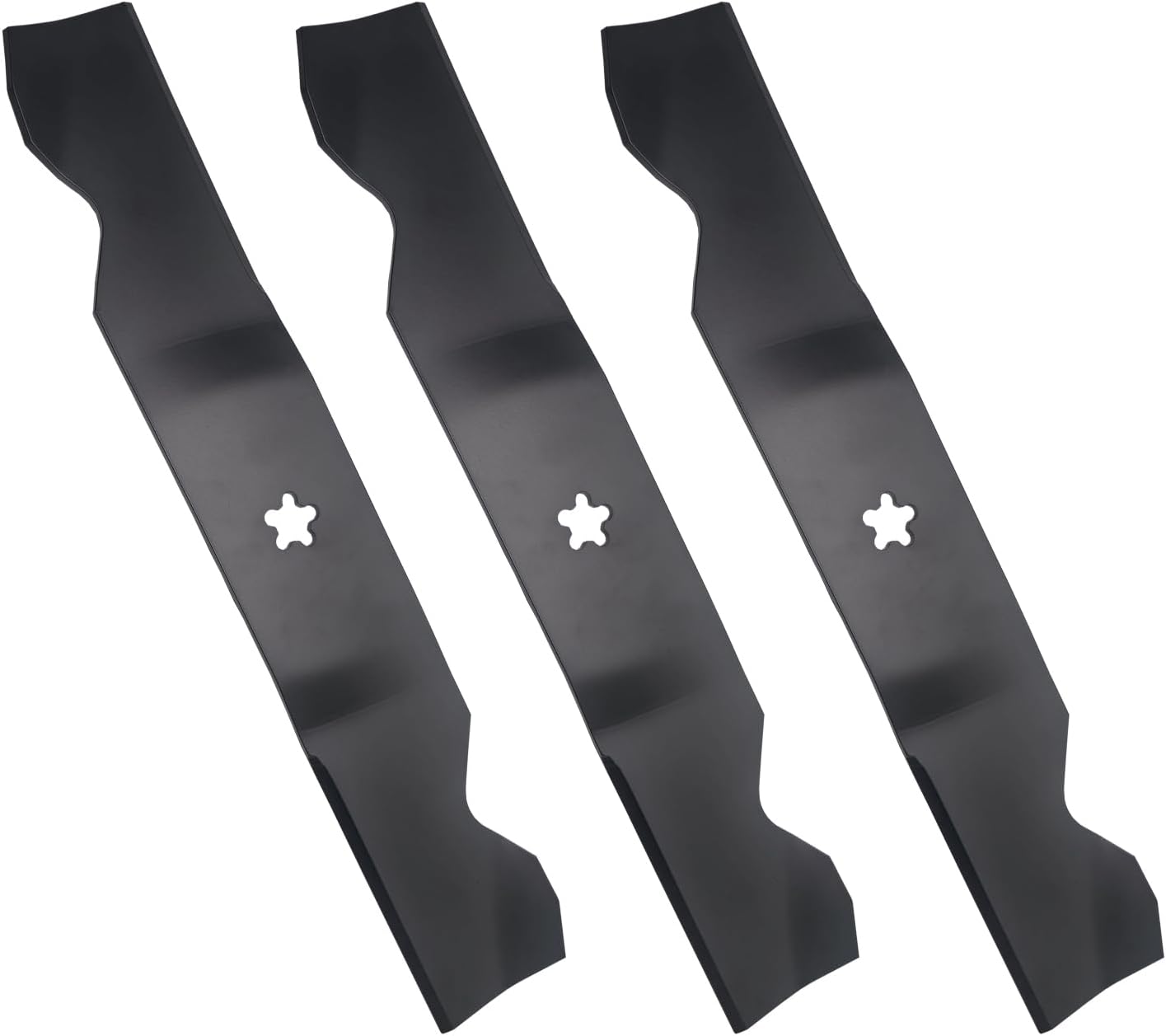 3PCS Z254 54 Inch Mower Blades Compatible with Hus qvarna Z254 MZ54 RZ5424 RZ5426 YTH26V54 YTH2454 YTH24V54 LGT2654 LGT2554 187256 532187256 53218725 for 54'' Deck Lawn Mower