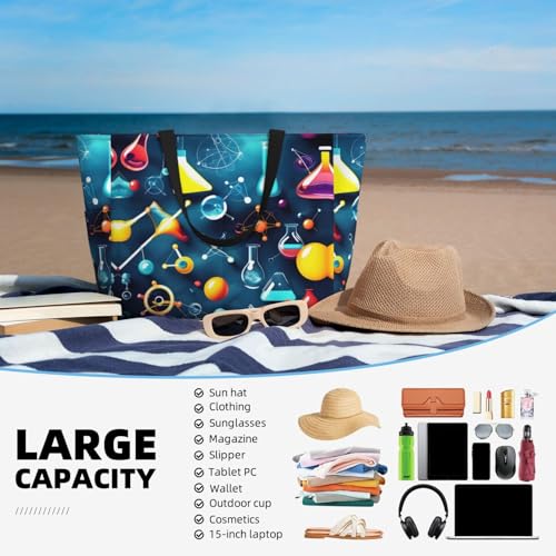 Sac de plage imperméable grand volume noir pour protéger vos objets de l'eau et du sable - 5