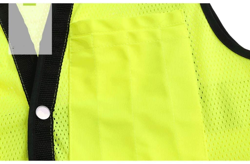Gilet réfléchissant Haute visibilité pour Les activités Nocturnes en Plein air ou la Construction Gilet de Travail Respirant pour Femmes et Hommes