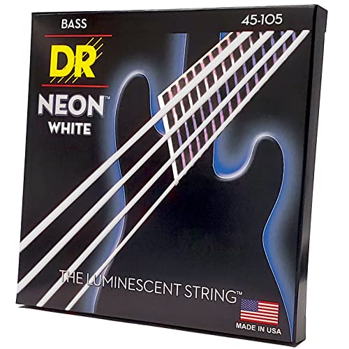 DR Strings NEON 45-105 Jeu de Cordes pour Guitare Basse Blanc - Les Beatles, Paul McCartney, John Lennon, RIngo Starr, George Harrison DR Strings NEON 45-105 Jeu de Cordes pour Guitare Basse Blanc – Image 3