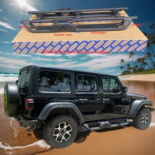 Estribos laterales para Jeep Wrangler JL 2018-2026 4 puertas miniatura 4