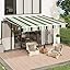 Mixed Beige Green Stripes