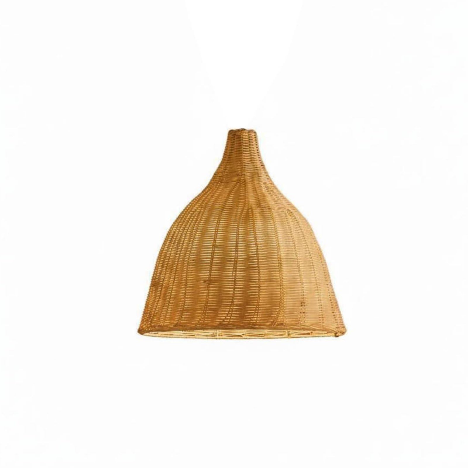 Lampada a Sospensione Intrecciata Rattan Bambù Plafoniera Decorativa E27 Installazione Veloce Ambiente Caldo Adatta per Sala da Tè Sala da Pranzo Ristorante Decorazione Bohemien, 35 Cm