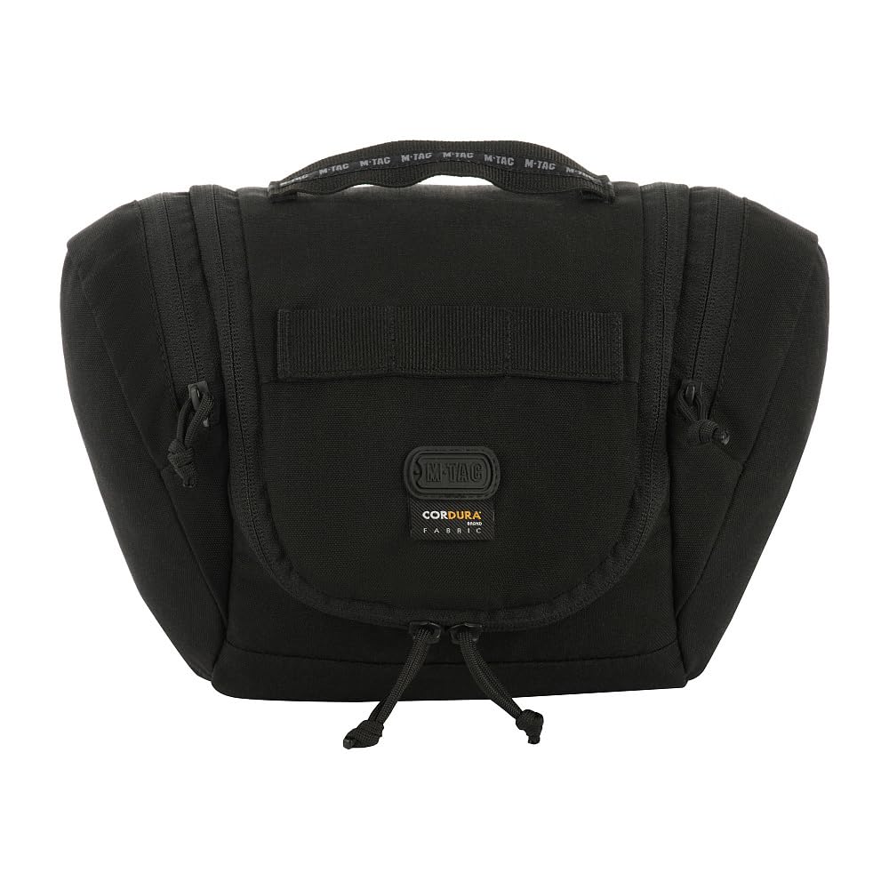 M-Tac Kosmetyczka taktyczna Elite Gen.II – podróżna i wojskowa kosmetyczka, Cordura 500D, wodoszczelna, kompaktowa, do aktywności na świeżym powietrzu, na kemping, Bundeswehrę i Airsoft, czarna,