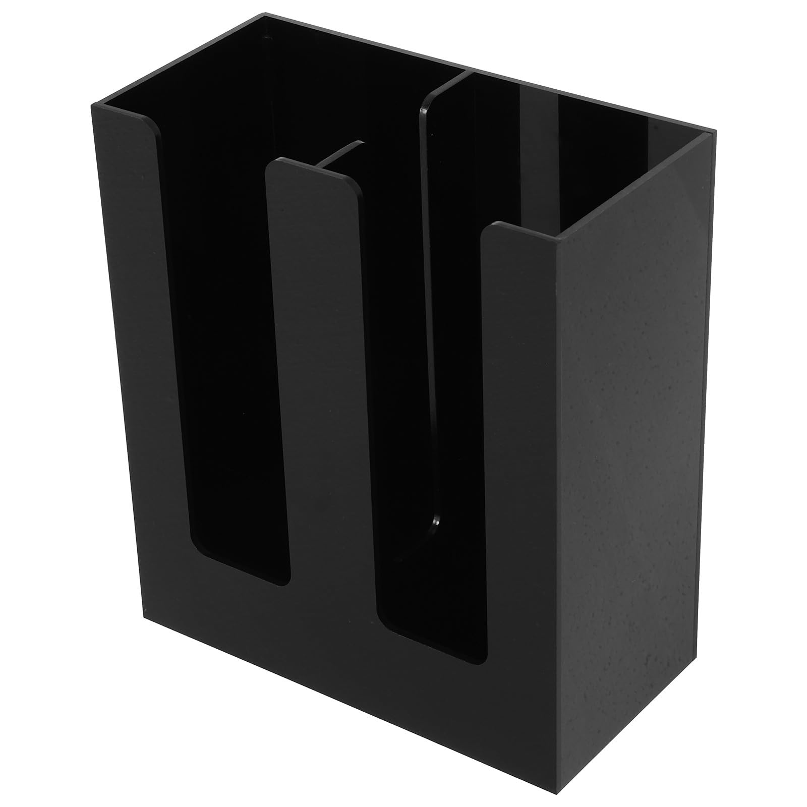 jojofuny Distributeur de Gobelets en Papier Acrylique pour Maison, Organisateur Minimaliste Noir, Porte-gobelets Pratique à Poser sur Table pour Usage Quotidien