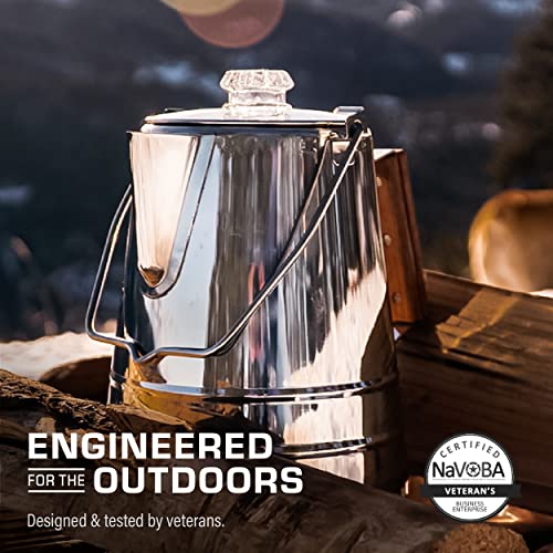 Coletti Butte Camping Coffee Pot - Campfire Coffee Pot - Stainless Steel Coffee Maker For Outdoors Or Stovetop (14 Cup) #TOP1
