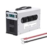 72V to 110V, 3000W Pure Sine Wave Inverter DC 12V-72V to 120V 240V AC Converter, High Efficiency Inverter for Home, RV, Truck, Off-Grid Solar Power,Dc 72v,AC 220V 60Hz