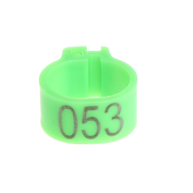 Foto 7 de 7 de MONOJLY Paquete de 100 anillos de plástico de 10 mm para patas de paloma, anillos de clip para pollo, codorniz