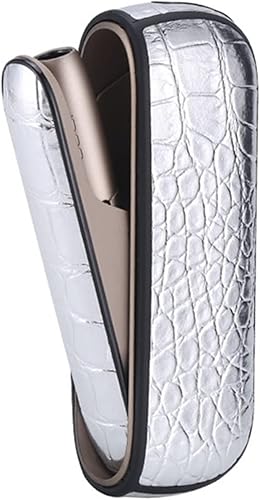 EPMANN Bolsa lateral todo incluido accesorios para bolsa de cuero funda para estante todo incluido para Iqos 30 Duo DVD color plateado