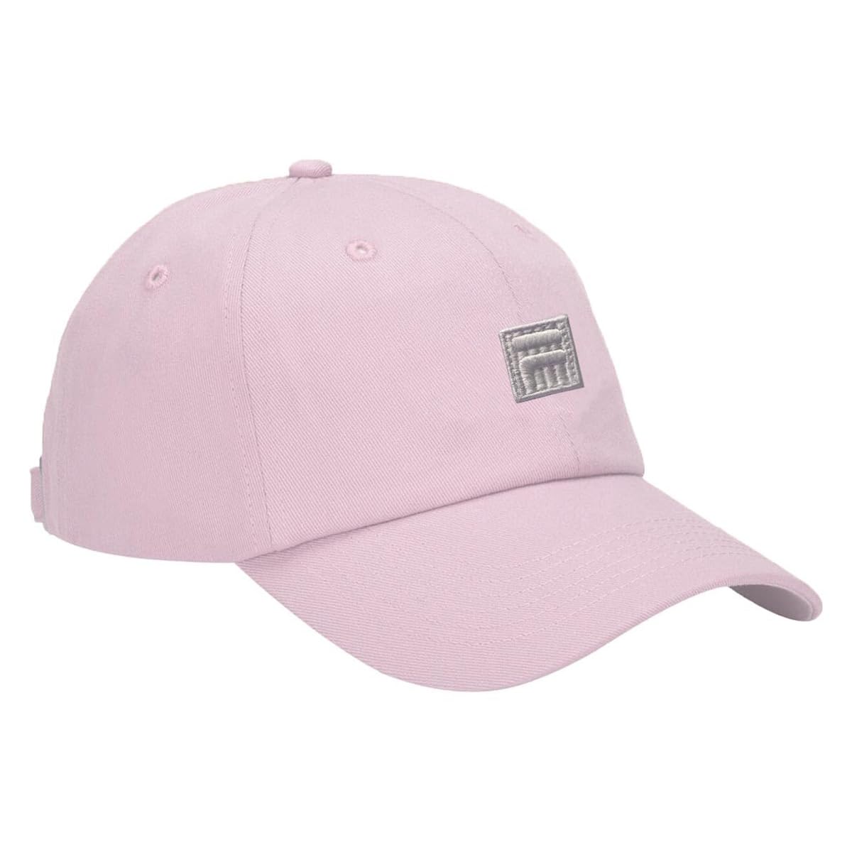 Fila Unisex Potpourri Tonal F-Box Logo Patch Cotton Twill Slouch Adjustable Strapback Baseball Hat, One Size