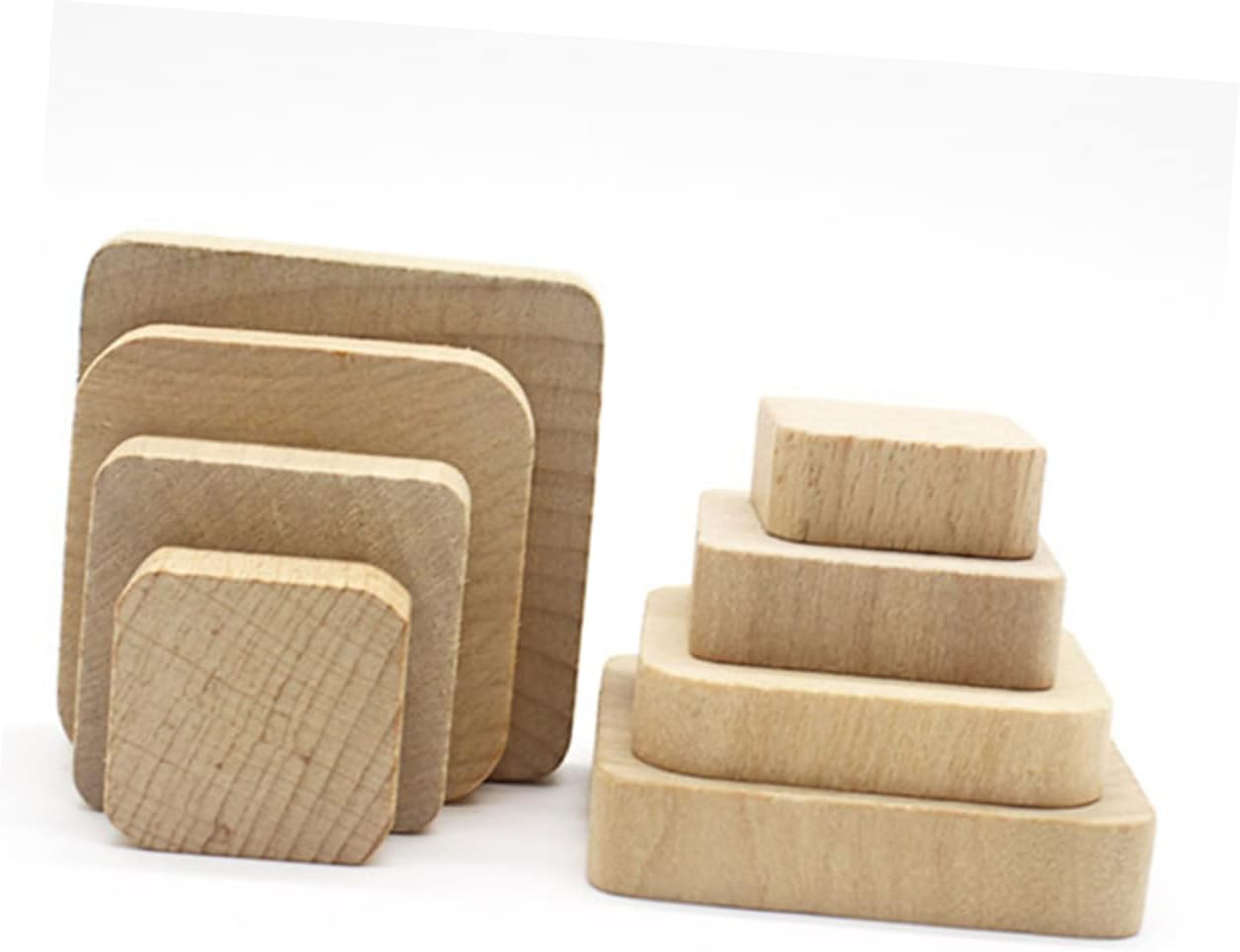 DOITOOL 10pcs DIY Stamp Base Blocks Craft Blanks for Carving Decorative Carving Blocks