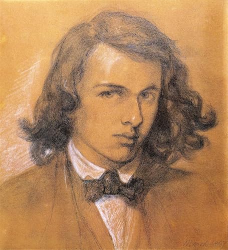 Affiche Toile Autoportrait de Dante Gabriel Rossetti 60x90cm