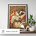 Red Horse Designs Chapel Tattoo Shop Advertisement, Full-Color Unframed Poster, Vintage Tattoo Lady