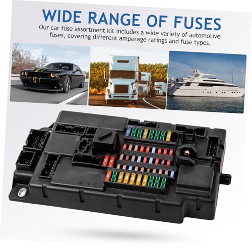 Kit de fusibles automotrices Zerodeko, 1 set con probador y extractor de fusibles, estuche de almacenamiento para auto, RV y bote, amplia compatibilidad miniatura 7