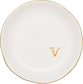 Sponsored Ad - COLLECTIVE HOME - Ceramic Jewelry Tray, Decorative Trinket Dish for Rings Earrings Necklaces Bracelet Watch...