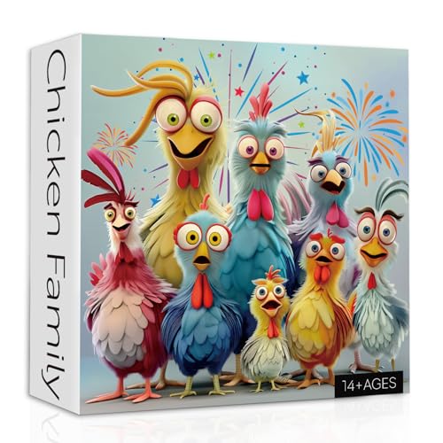 Rompecabezas de Gallinas Cartoon 16+ Anos miniatura 2