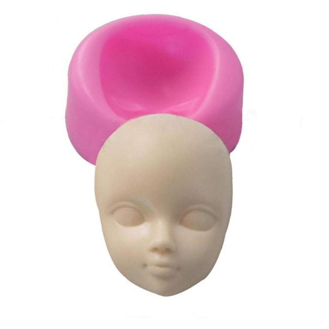 Pinicecore Style 1 Baby Face Silicone Mold Polymer Clay Molds Fondant Cake Decorating Tool Cake Mold
