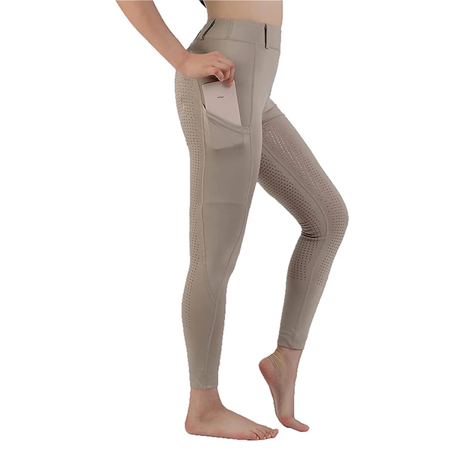 Pantalones EquitacióN Pantalones de equitación de Silicona con Asiento Completo for Mujer Reithose