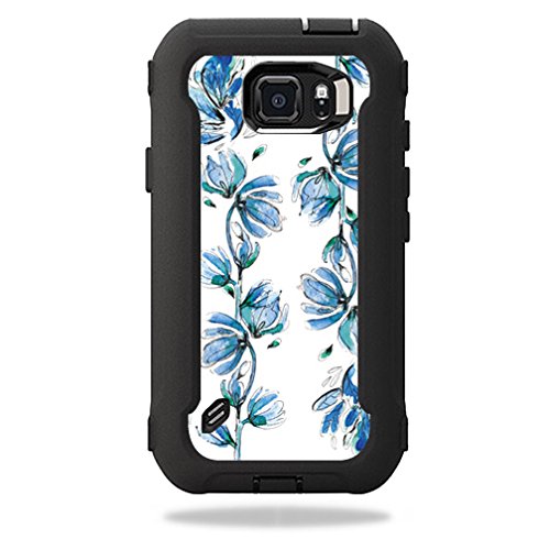 MightySkins Skin Compatible with OtterBox Defender Galaxy S6 Active Case wrap Cover Sticker Skins Blue Vines