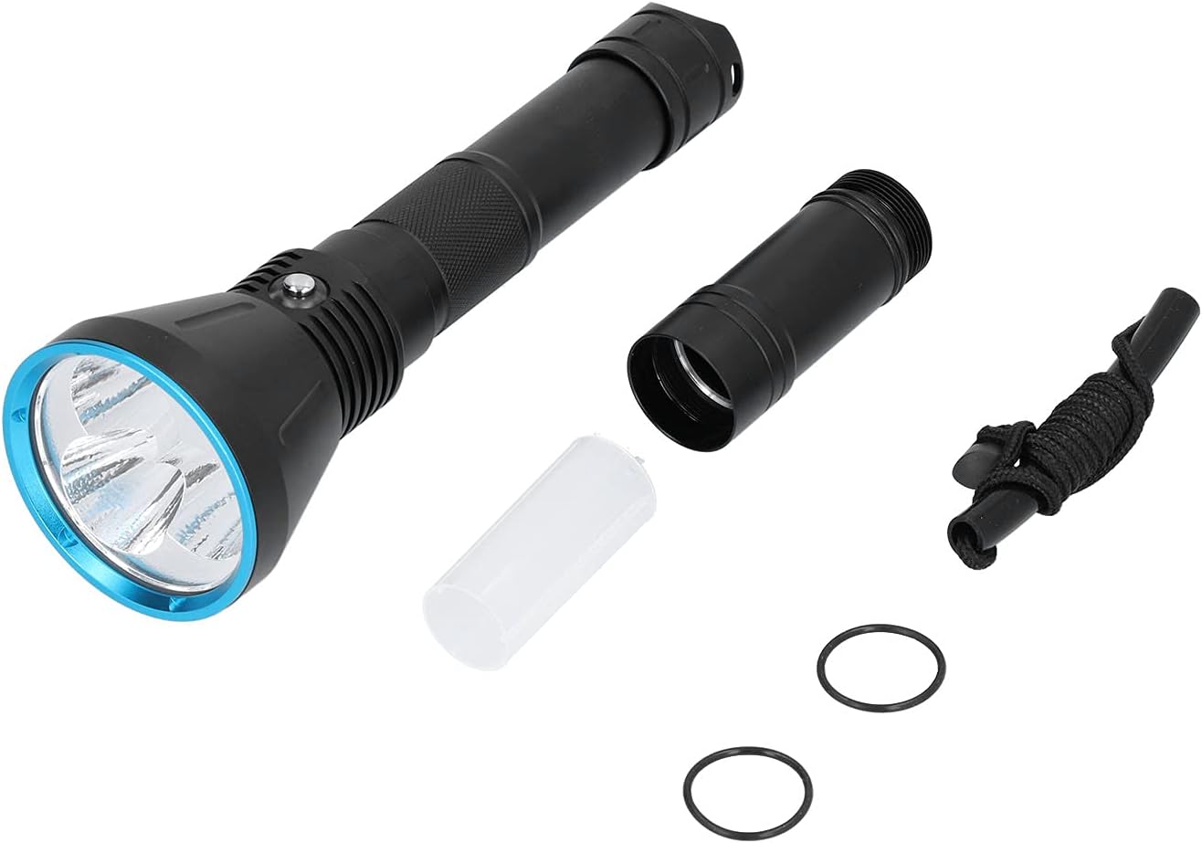 EVTSCAN 15000lm Strong Light Diving Torch for Underwater Fishing