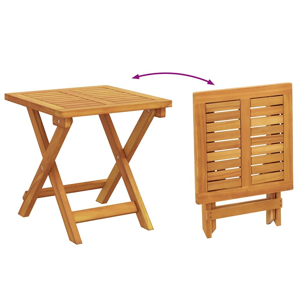 Juego de 2 tumbonas plegables con mesa auxiliar de madera de acacia maciza, respaldo ajustable en 4 posiciones, con ruedas para facilitar el transporte, tumbonas de jardín