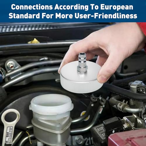 Qinbu Bremsenentlüftungsadapter mit Euro-Spitze, für Auto-Bremsenentlüfter, korrosionsbeständig und einfach zu lagern