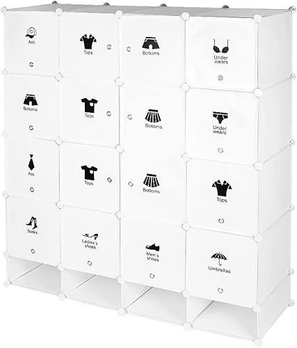 BNNP Organizador de armario de pie, estante de almacenamiento, armario de pared, organizador de dormitorio, organizador de zapatos de ropa United