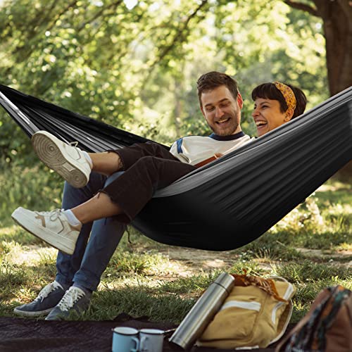 G4Free Camping Hammock With Net And Rain Fly- Portable Hammock Tent With Tarp, 2 Person Lightweight Hammock For Camping Hiking Backyard Outdoor Backpacking Travel #TOP7