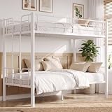 DUMOS Metal Bunk Bed Twin Over Twin