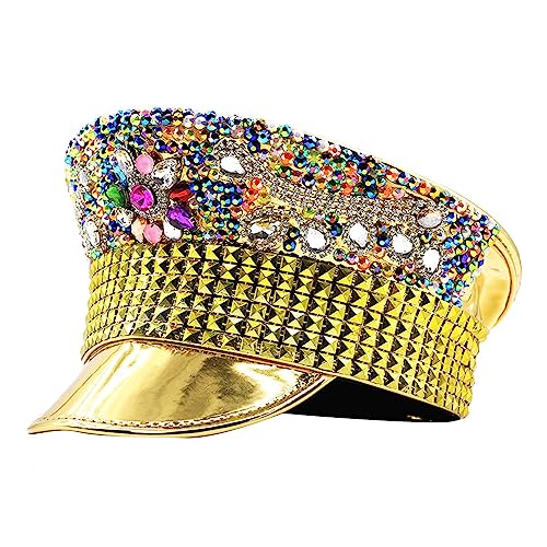 Chapeau costume rivet clouté femme pour fête dansante et festival
